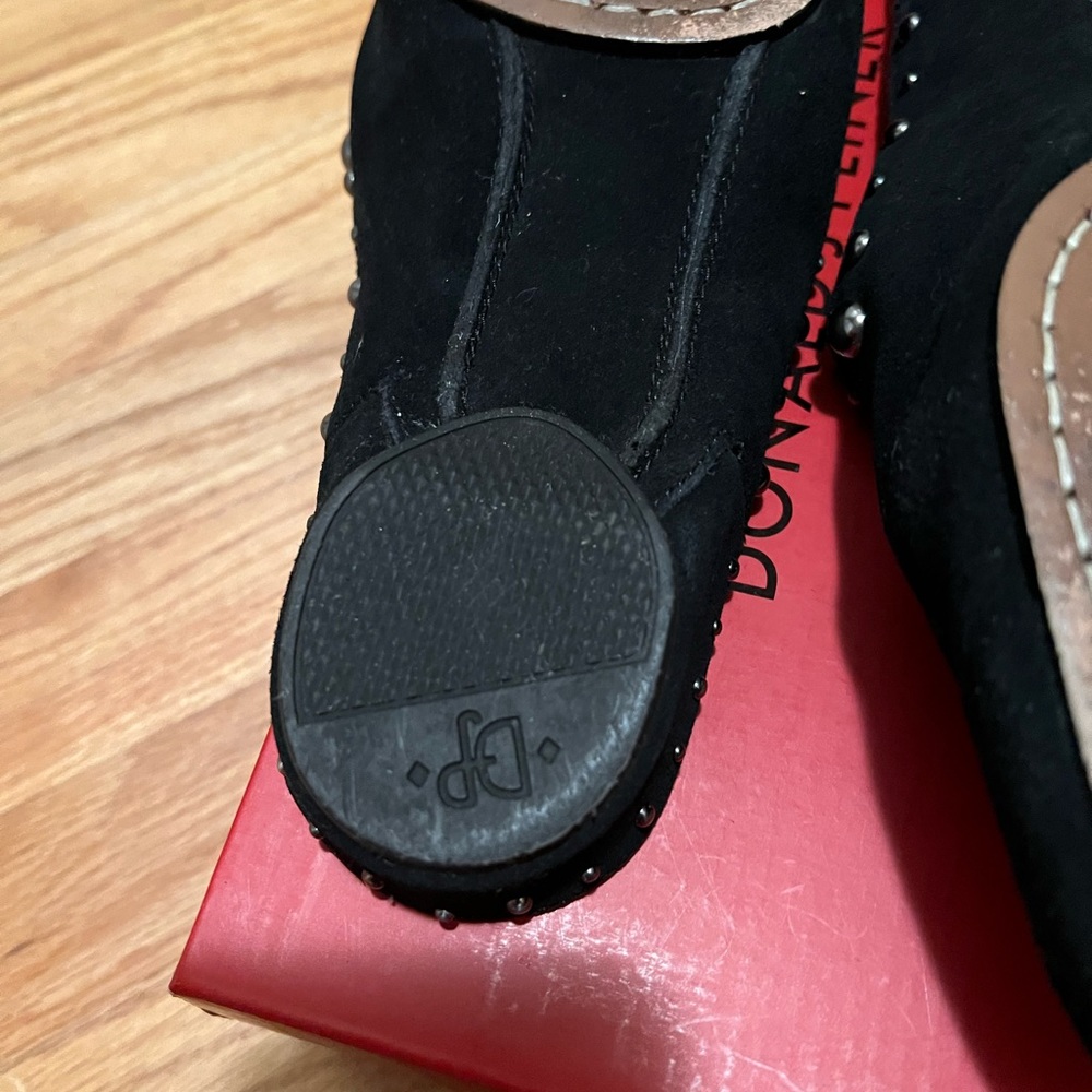 Donald J. Pliner Black Sport Suede Studded Mules - Picture 5 of 10